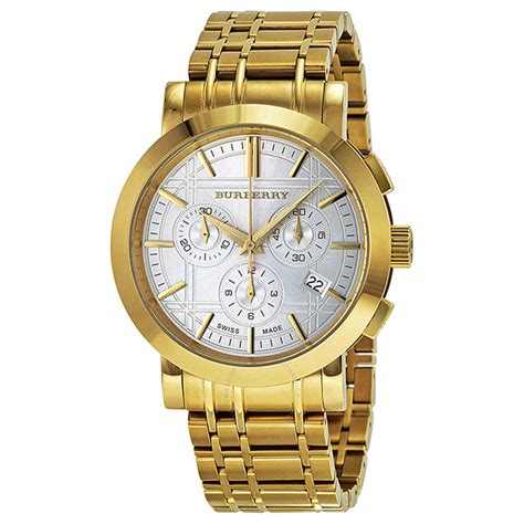 burberry gold watch|beautiful silver gold burberry watch.